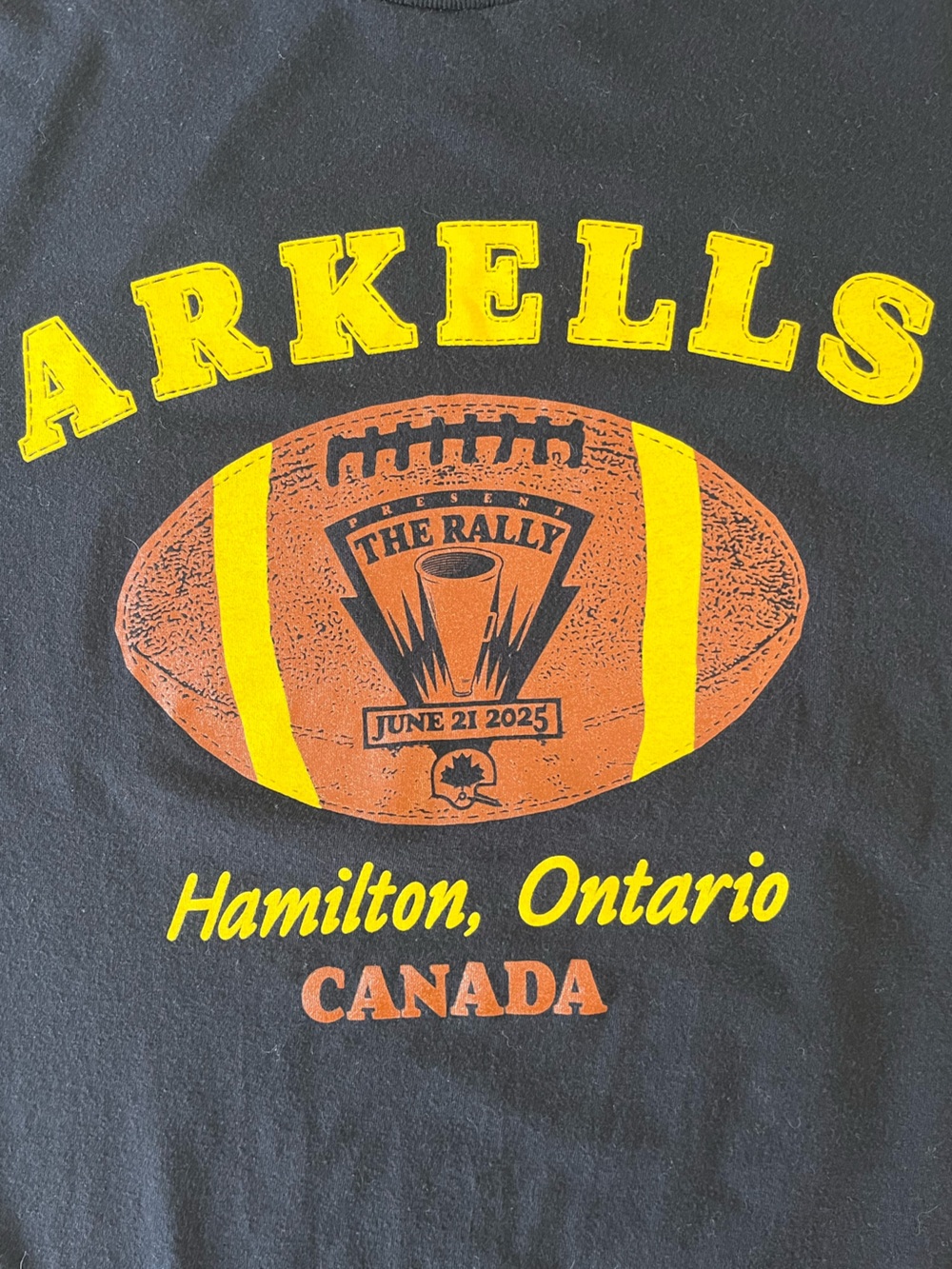 Arkells The Rally June 2025 Hamilton Graphic Tee